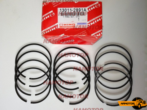 Кольца поршневые HINO W04C 13011-2891A, 13019-1180A. STD ORIG. (2.806K-2.5-4.0mm) (компл на двиг)